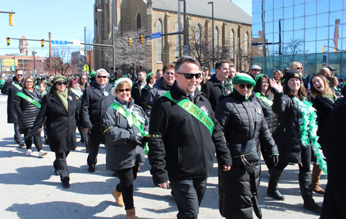 Bill Carney family marching in tribute